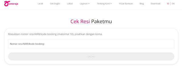 Lacak Paket Anteraja