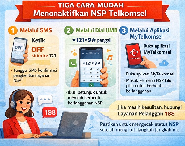 3 cara menonaktifkan nsp telkomsel