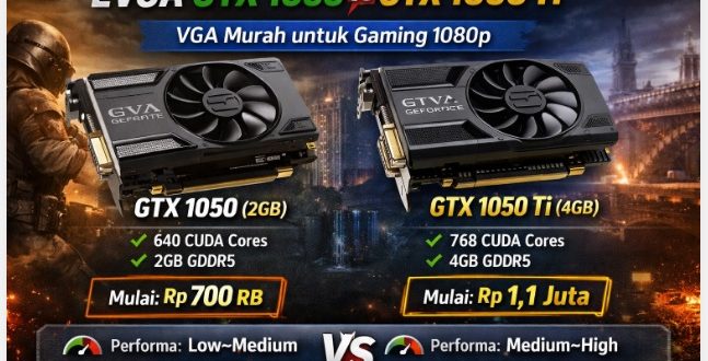 EVGA GTX 1050 Ti & GTX 1050