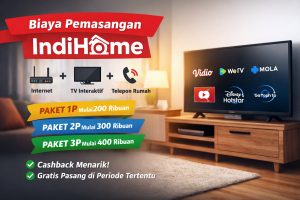 biaya pemasangan indihome terbaru